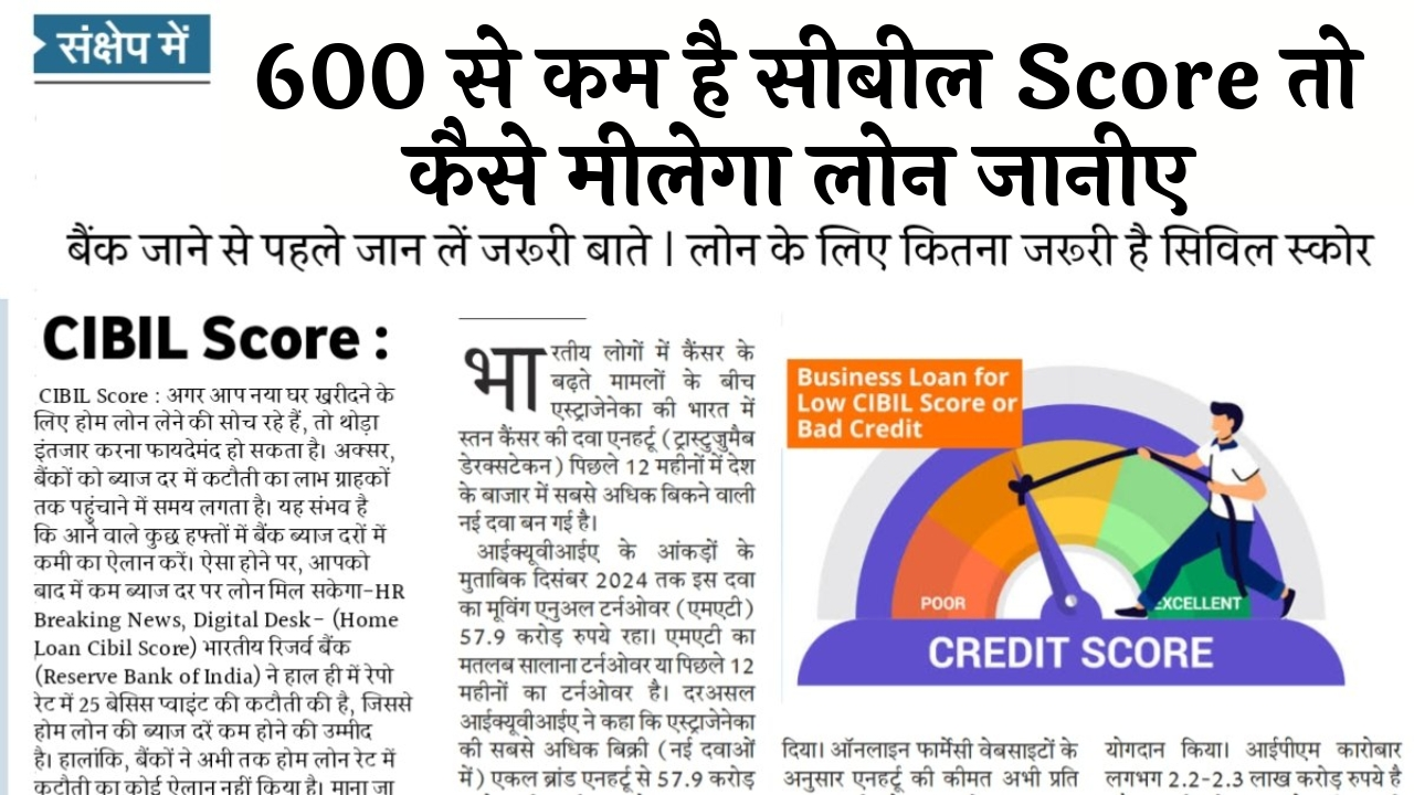 Cibil Score Restructuring Impact: 600 से कम है सिबिल स्कोर तो कैसे मिलेगा लोन जानिए